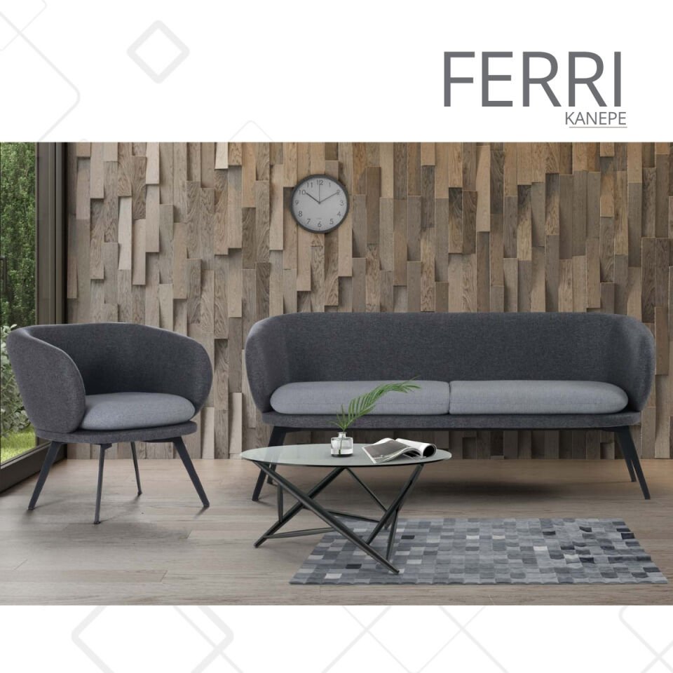 Ferri Modern Oval Ofis Kanepesi