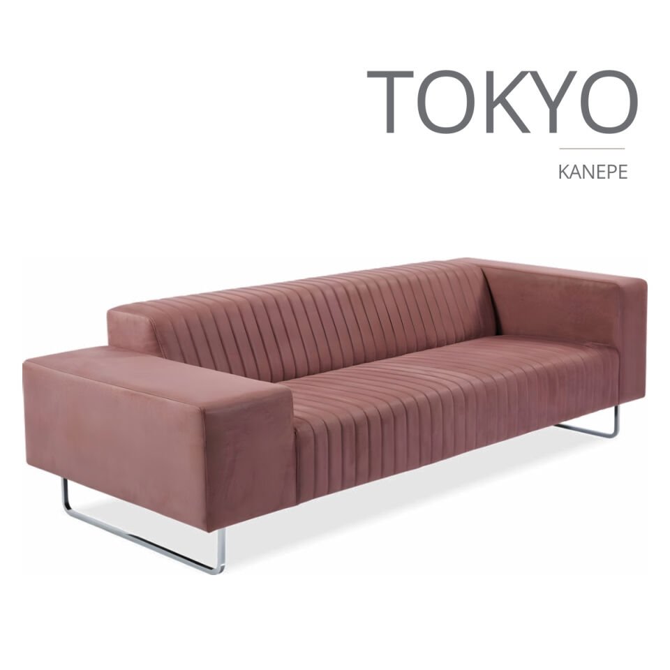 Tokyo Metal Ayaklı Ofis Kanepesi