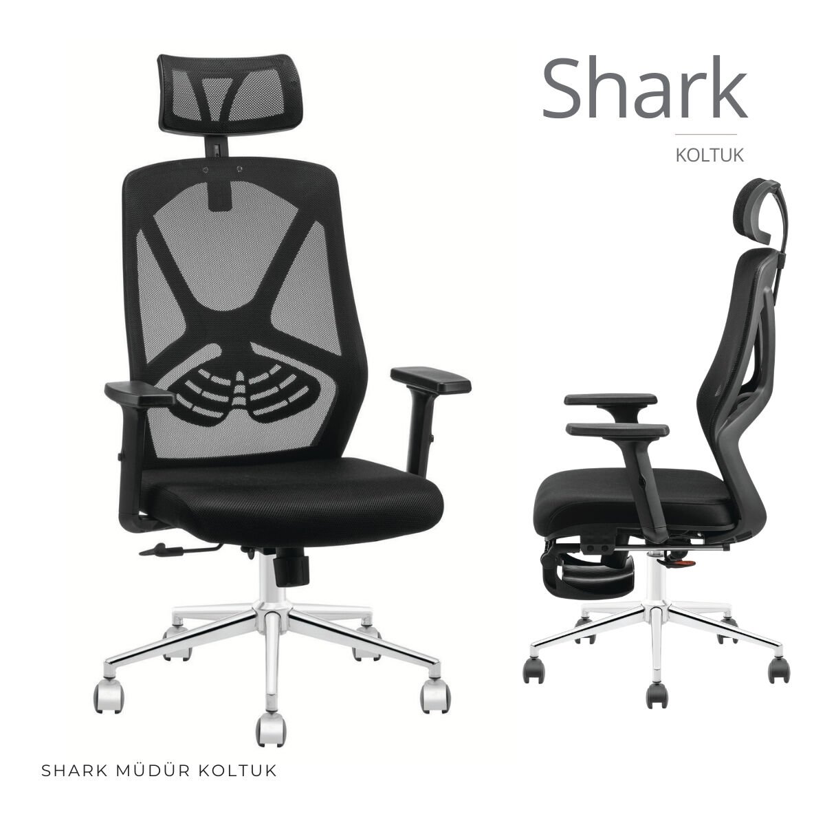 Shark Fileli Ofis Koltuğu